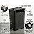 Kit 2 Cesto de Roupa Com Tampa Plástico 50 Litros Duplo Compartimento Preto - Flow  Ou - Imagem 3