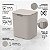 Kit Pia Cozinha 2Pç Lixeira 5 Litros + Dispenser Porta Esponja Detergente 550ml Bege - Liv Ou - Imagem 5