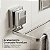Suporte Porta Toalha Toalheiro Duplo 45cm Cromado Com Adesivo Parede Banheiro - 104 Future - Imagem 4
