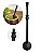 Bomba de Chimarrão Mate Com Biqueira Inox Preto Fosco 23cm - 701.01 Taumer - Imagem 1