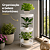 Suporte Aramado Branco para Vasos de Plantas 3 Bandejas Floreira - 102/6 Azzo - Imagem 3