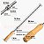 Espeto Inox Com Roldana Para Churrasqueira Rotativa Cabo Madeira - 408 Matrinox - Imagem 7