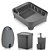 Kit Cozinha Escorredor De Louças + Lixeira 2,5L + Dispenser Detergente + Porta Sacolas - Ou - Imagem 1
