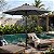Ombrelone Guarda Sol 2,5m Com Manivela Articulado Jardim Piscina Ipanema CINZA - AMZ - Imagem 2