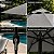 Kit Ombrelone Guarda Sol Ipanema 2,5m Articulado Preto com Base Revestida Madeira Jardim Piscina Praia - AMZ - Imagem 5