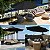 Kit Ombrelone Lateral Suspenso 3m Kauai Preto + Base 55 Litros Piscina Jardim - AMZ - Imagem 3
