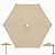 Cobertura Para Ombrelone 2,5 Metros de 6 Hastes Capa Reposição Tecido BEGE - AMZ - Imagem 1