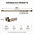 Barra Piatina 60cm Com 6 Ganchos de Parede Cozinha Dourado - 2412DD Future - Imagem 6