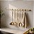Barra Piatina 80cm Com 6 Ganchos de Parede Cozinha Dourado - 2413DD Future - Imagem 3