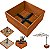 Base de Madeira Para Ombrelone 72x72cm Caixa Floreira - Cor Mel AMZ - Imagem 1
