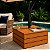 Base de Madeira Para Ombrelone 72x72cm Com Tampa Haste Mesa - Cor Mel AMZ - Imagem 5