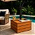 Base de Madeira Para Ombrelone 52x52cm Com Tampa Haste Mesa - Cor Mel AMZ - Imagem 2