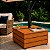 Base de Madeira Com Rodas Para Ombrelone 72x72cm Com Tampa Mesa - Cor Mel AMZ - Imagem 6