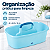 Organizador Multiuso Com Alça Para Produtos De Limpeza Lavanderia Azul - 8957 Mor - Imagem 4