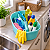 Organizador Multiuso Com Alça Para Produtos De Limpeza Lavanderia Azul - 8957 Mor - Imagem 2