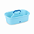 Organizador Multiuso Com Alça Para Produtos De Limpeza Lavanderia Azul - 8957 Mor - Imagem 5