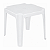 Mesa Plástica de Apoio Pequena Praia Jardim Piscina Branca - 70165601 Belfix - Imagem 1