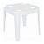 Mesa Plástica de Apoio Pequena Com Porta Copos Branca - 70165701 Belfix - Imagem 1