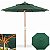 Ombrelone Madeira Sombreiro 2,4m Treviso Jardim Piscina Verde Oliva - 242803 Belfix - Imagem 1