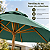 Ombrelone Madeira Sombreiro 2,4m Treviso Jardim Piscina Verde Oliva - 242803 Belfix - Imagem 6