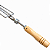 Espeto Triplo Inox Com Roldana Reforçado Para Cupim Churrasqueira Rotativa Cabo Madeira - 420.1 Matrinox - Imagem 4