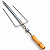 Espeto Triplo Inox Com Roldana Para Frango Aberto Cabo Madeira - 428 Matrinox - Imagem 8