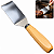 Espátula Inox Para Hambúrguer Chapa Churrasco Cabo de Madeira 25 cm - 270 Matrinox - Imagem 1