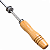 Espeto Inox Para Coração Cabo Madeira + Roldana Móvel 85cm 1,20mm - 1 Matrinox - Imagem 5