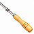 Espeto Inox Para Churrasco Cabo Madeira + Roldana Móvel 85cm 1,20mm - 2 Matrinox - Imagem 5
