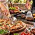 Kit Cortador De Pizza + Espátula Inox Para Hambúrguer Cabo Madeira - Matrinox - Imagem 2