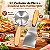 Kit Cortador De Pizza + Espátula Inox Para Hambúrguer Cabo Madeira - Matrinox - Imagem 3