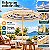 Ombrelone Guarda Sol Central 2,20m Mood Boho com Franja - 20972 Belfix - Imagem 3