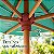 Ombrelone Central de Madeira 2 Metros Itapema Bagum Verde - 201603 Belfix - Imagem 2