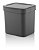 Lixeira Trium 2,5 Litros Porta Cesto De Lixo Cozinha Pia - LX 500 Ou - Chumbo - Imagem 4