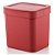 Lixeira Trium 2,5 Litros Porta Cesto De Lixo Cozinha Pia - LX 500 Ou - Vermelho - Imagem 1