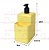 Kit Lixeira 2,5L Dispenser Detergente Líquido Porta Esponja Organizador Pia Single Coza - Amarelo - Imagem 4