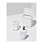 Kit Lixeira 2,5L Dispenser Detergente Escorredor De Louça Organizador De Pia Single Coza - Branco - Imagem 3