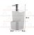 Kit Lixeira 2,5l Dispenser Porta Detergente Rodo Compacto Bancada Pia Cozinha - Ou - Imagem 3