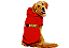Blusão para Cachorro Moletom com Capuz Vermelho Paris Tamanho Especial Gaby Moda Pet - Imagem 1