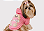 Blusão para Cachorro Moletom com Capuz Rosa Ursinha Tamanho Especial Gaby Moda Pet - Imagem 1