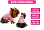 Blusão para Cachorro Moletom com Capuz Rosa Ursinha Tamanho Especial Gaby Moda Pet - Imagem 2