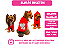 Blusão Moletom com Capuz para Cachorro Love Vermelho Gaby Moda Pet - Imagem 2