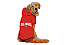 Blusão para Cachorro Moletom com Capuz California Vermelho - Imagem 1