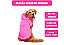 Blusão Moletom com Capuz para Cachorro Rosa Liso - Imagem 2