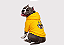 Blusão Moletom com Capuz para Cachorro American Bully Personagem Amarelo Gaby Moda Pet - Imagem 1