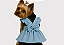 Vestido Pet Alfaiataria Colors Candy Azul para Cachorro Gaby Moda Pet - Imagem 1
