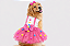 Fantasia Vestido para Cachorro Palhacinha Rosa Gaby Moda Pet Golden Retrivier - Imagem 1