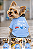 CAMISETA PET VERÃO PERSONALIZADA AZUL SOU DO PAPAI - Imagem 1