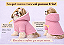 Roupa de Inverno para Cachorro com Capuz | Casaco Pet |Touca Peluciada Quente Rosa - Imagem 2