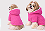 Roupa de Inverno para Cachorro com Capuz | Casaco Pet |Touca Peluciada Quente Pink - Imagem 1